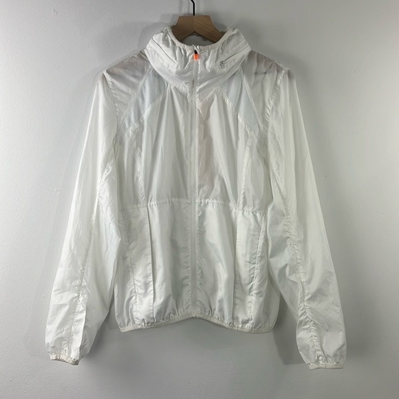 Zyia Active Ghost Trainer Lightweight Hooded Zip Windbreaker Jacket Womens M - Picture 1 of 10